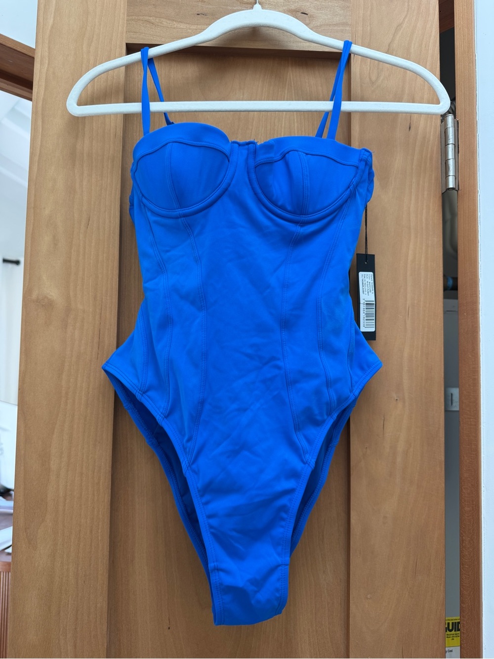 NWT TA3 hi cut plushy sapphire Blue One-Piece push up Swimsuit xs reg/long A cup